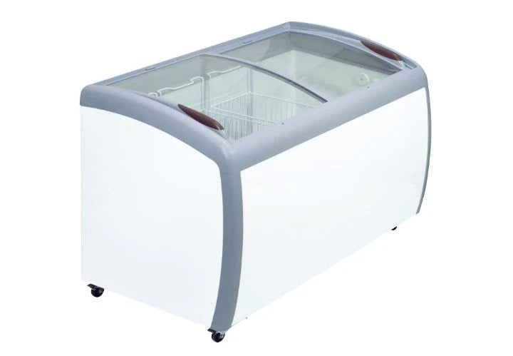 360L Curved Glass Display Freezer