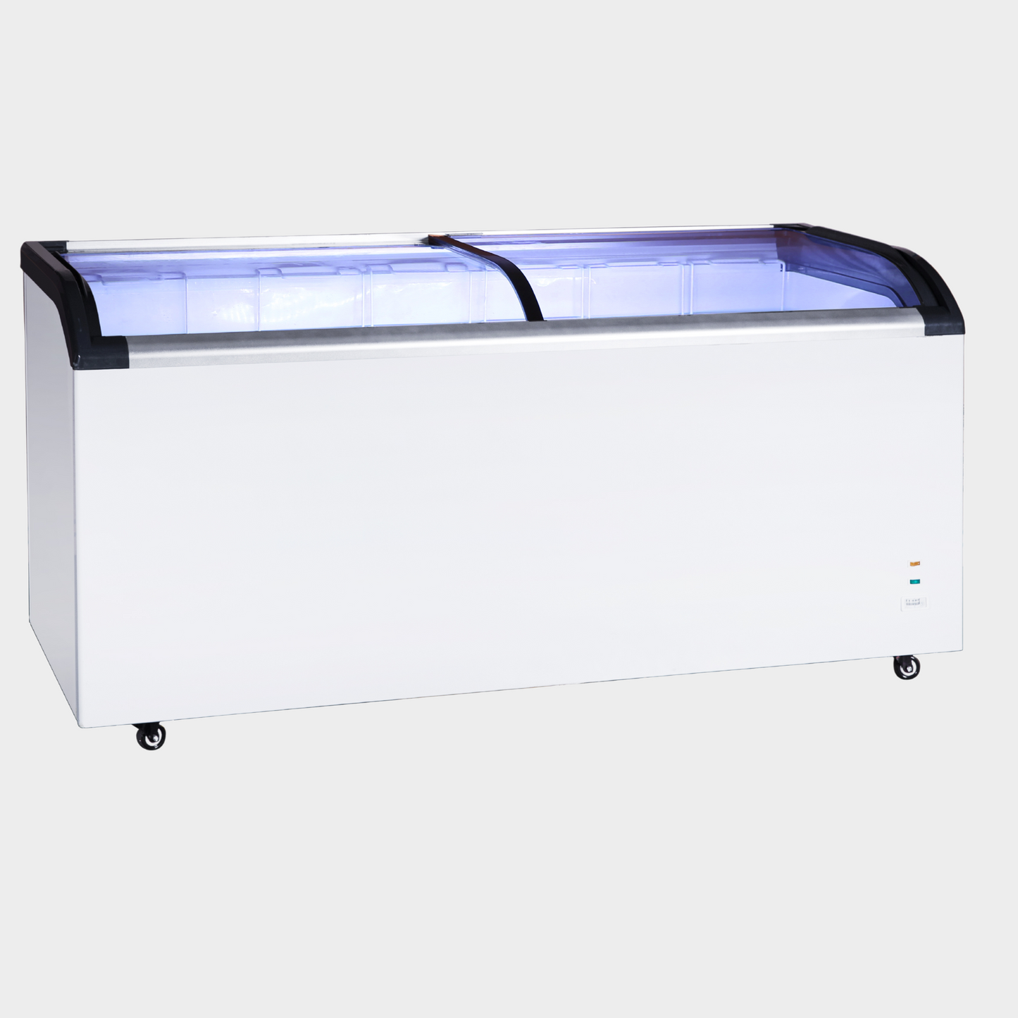 545L Curved Glass Door Freezer