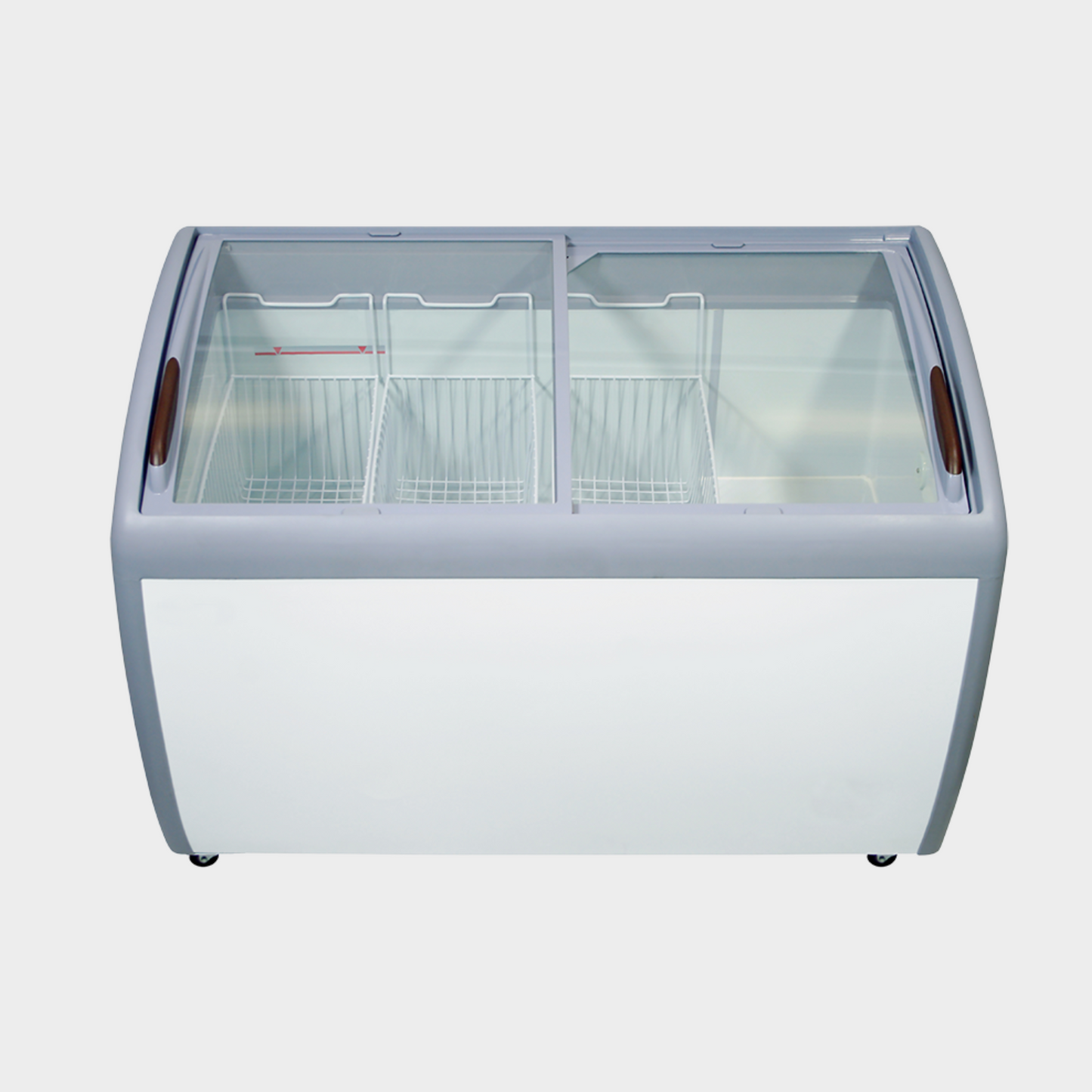 360L Curved Glass Display Freezer