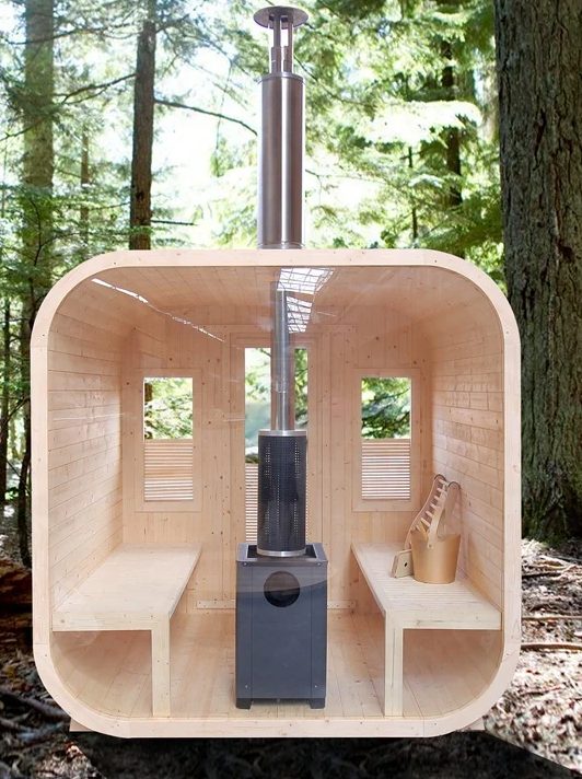 Square Cedar Sauna