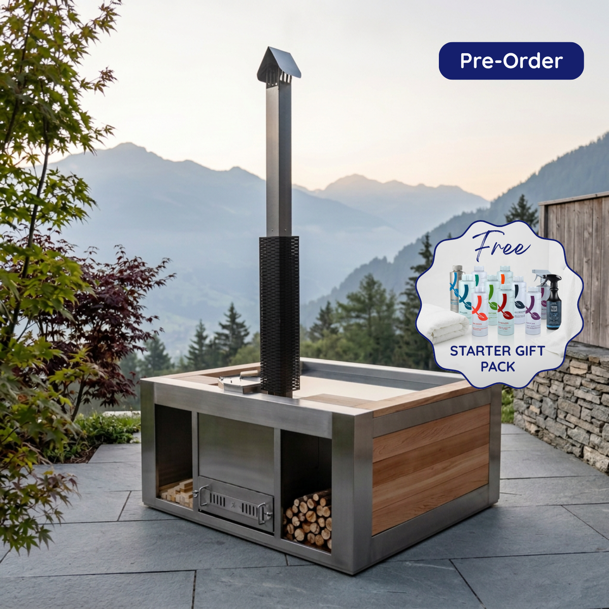 Oasis Retreat Woodfire Hot Tub
