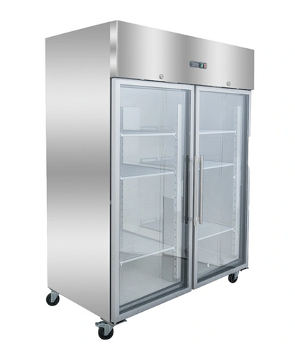 1321L Double Glass Upright Fridge