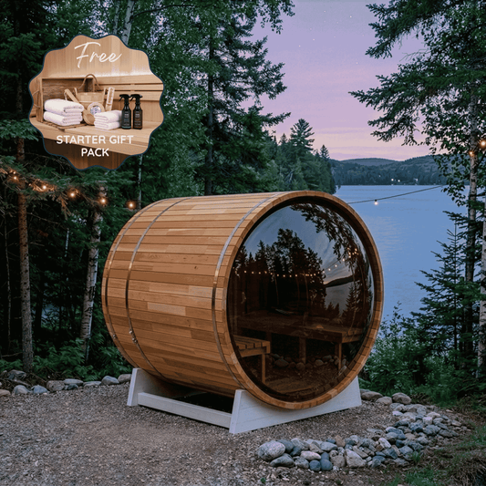 [PRE-ORDER DEPOSIT] Eclipse Glass Barrel Sauna $10,895