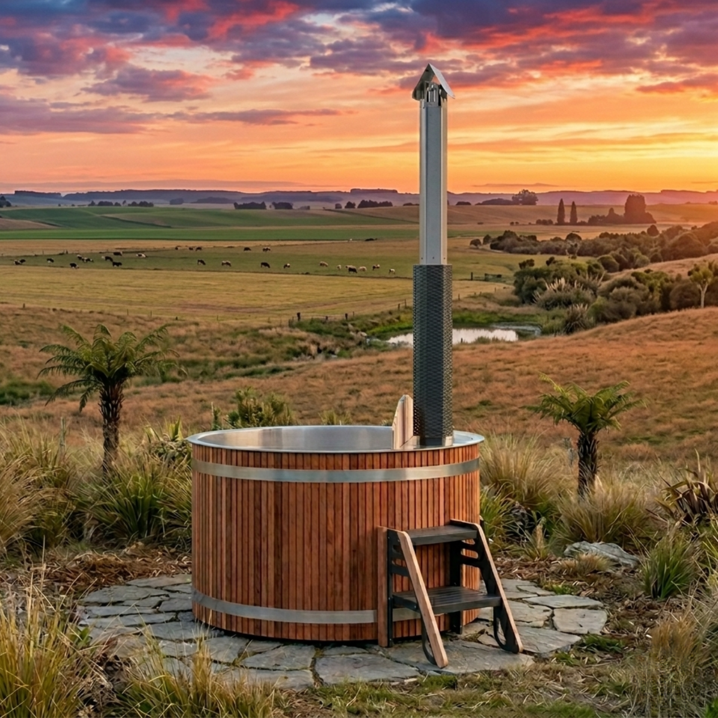 Cedar Woodfire Hot Tub 1.2M