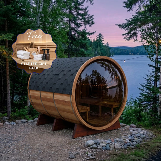 Eclipse Glass Barrel Sauna