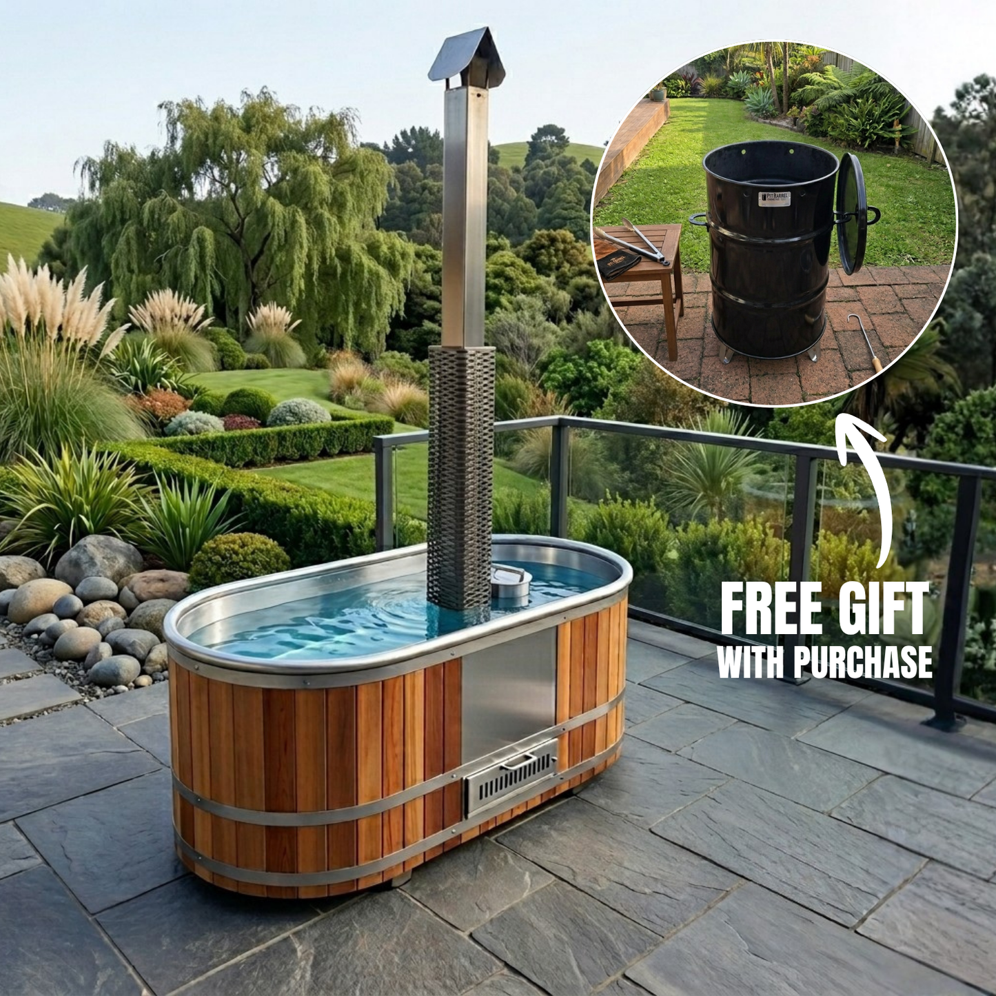 Wood Fired Bath Tub NZ