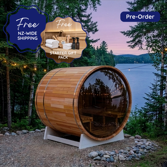 [PRE-ORDER DEPOSIT] Eclipse Glass Barrel Sauna $10,895