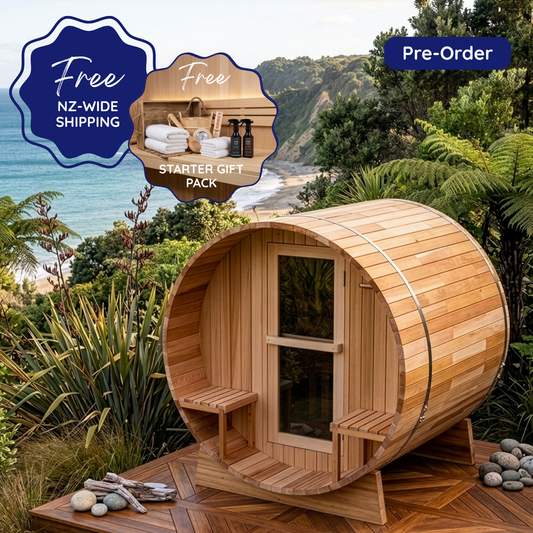 [PRE-ORDER DEPOSIT] Cedarbrook Barrel Sauna $8,895