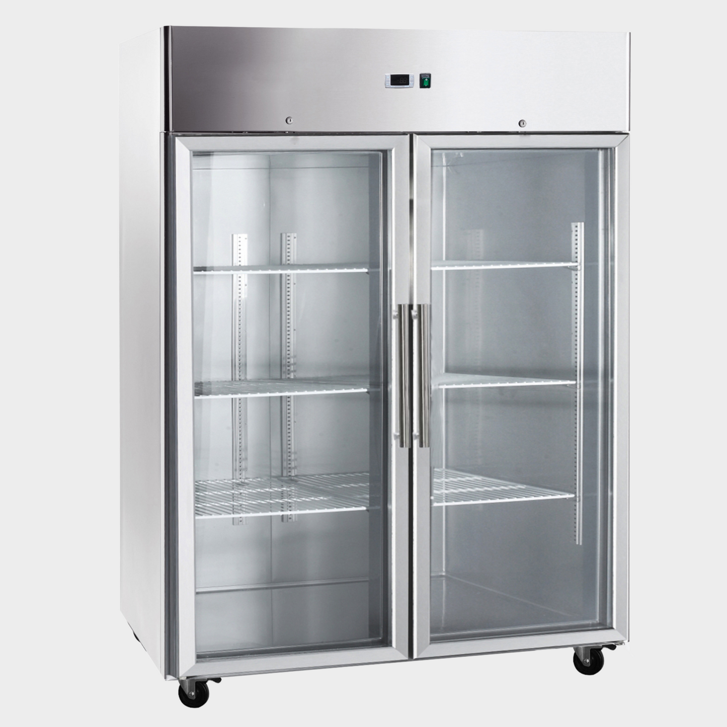 1321L Double Glass Upright Fridge