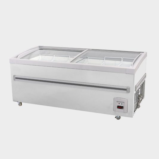 650L Flat Glass Door Freezer